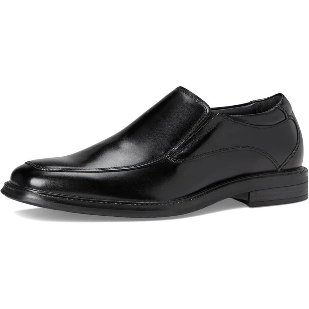 Dockers Lawton 90-36974 Loafers Men's US 10.5 Black Leather Dress Shoes ZAP568
